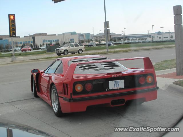 Ferrari F40 spotted in Plano, Texas