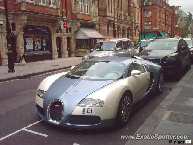 Bugatti Veyron spotted in London, United Kingdom