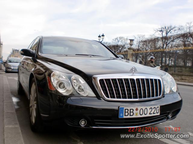 Mercedes Maybach spotted in Paris, France
