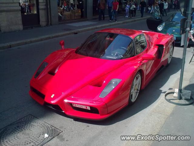 Ferrari Enzo spotted in Milan, Italy