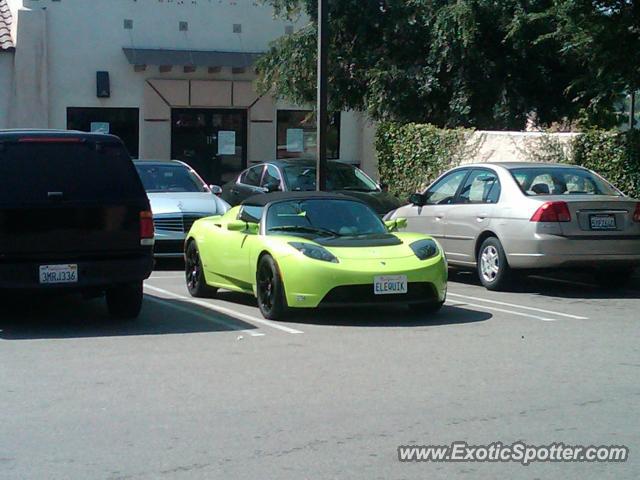 Tesla Roadster spotted in Ontario, California