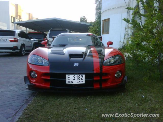 Dodge Viper spotted in Dubai, United Arab Emirates