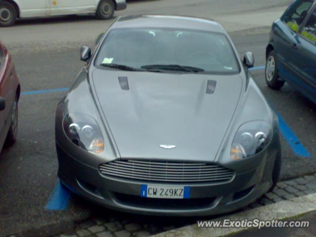 Aston Martin DB9 spotted in Rome, Italy