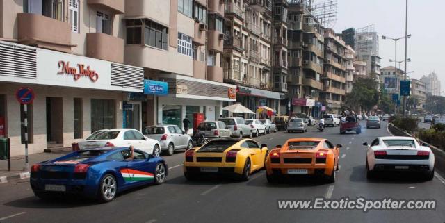 Lamborghini Gallardo spotted in Mumbai, India