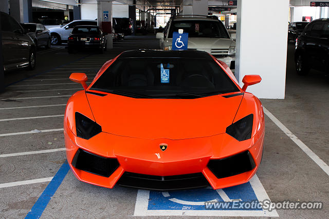 Lamborghini Aventador spotted in San Jose, California
