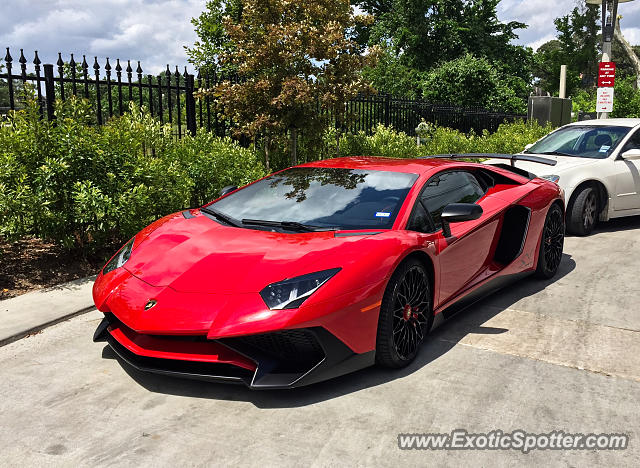 Lamborghini Aventador spotted in Houston, Texas