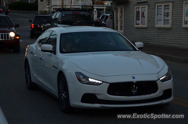 Maserati Ghibli spotted in Kennebunkport, Maine