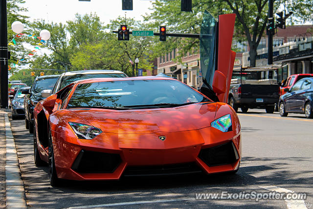 Lamborghini Aventador spotted in West Hartford, Connecticut