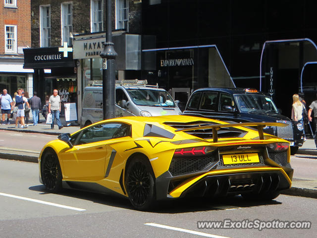Lamborghini Aventador spotted in London, United Kingdom