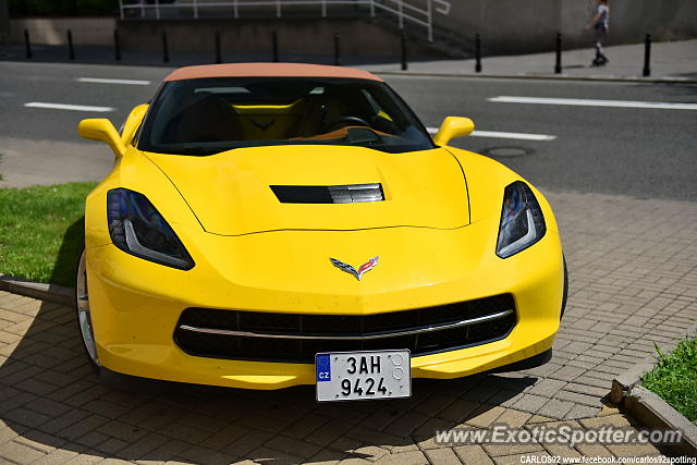 Chevrolet Corvette ZR1 spotted in Warsaw, Poland