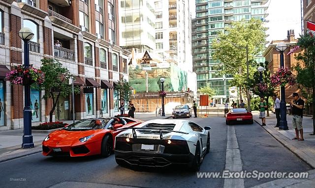 Lamborghini Aventador spotted in Toronto, Ontario, Canada