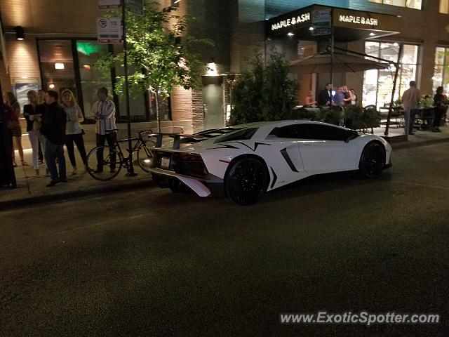 Lamborghini Aventador spotted in Chicago, Illinois