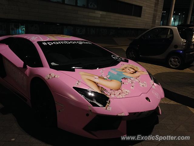 Lamborghini Aventador spotted in London, United Kingdom