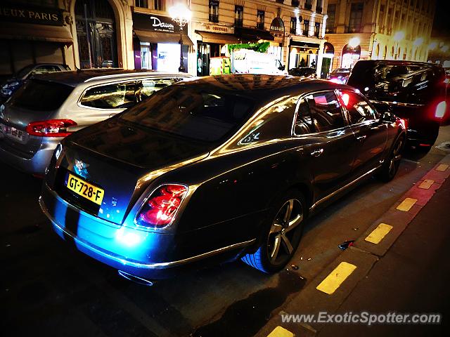Bentley Mulsanne spotted in Paris, France