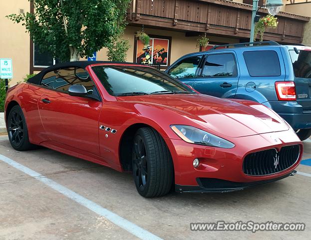 Maserati GranCabrio spotted in Midway, Utah