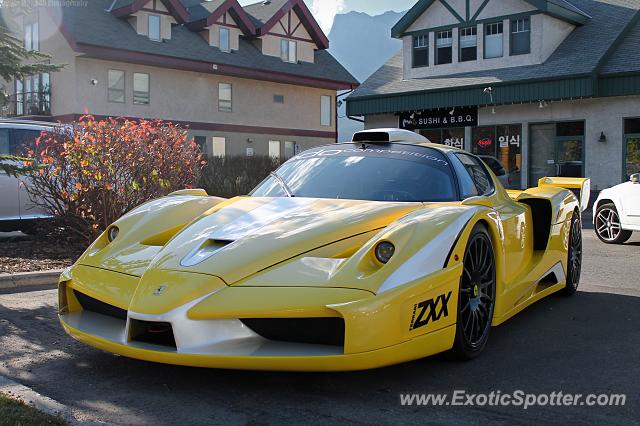 Ferrari FXX spotted in Canmore, Canada