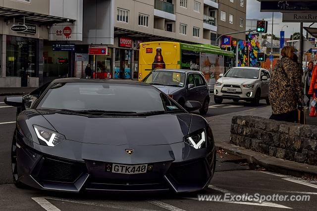 Lamborghini Aventador spotted in Auckland, New Zealand