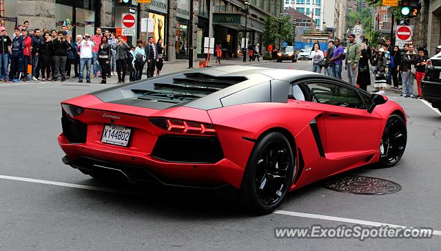 Lamborghini Aventador spotted in Montreal, QC, Canada