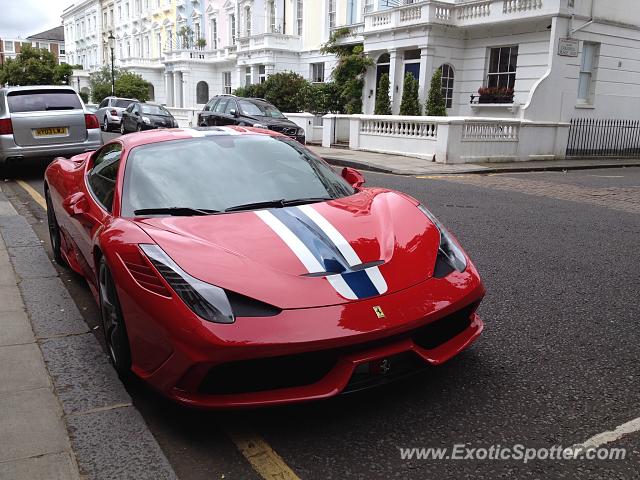 Ferrari 458 Italia spotted in London, United Kingdom
