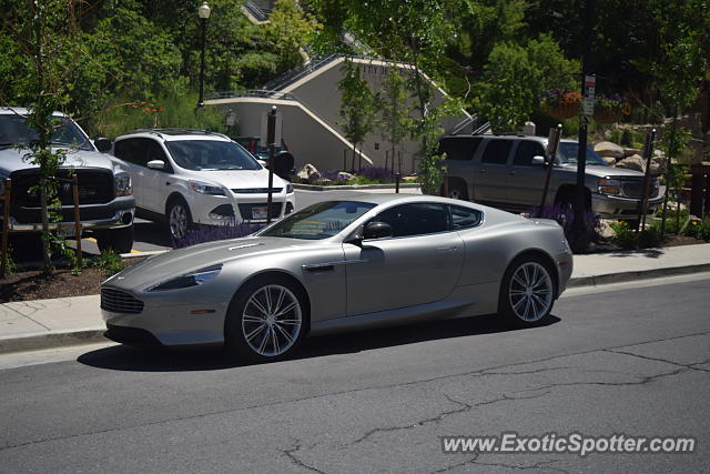 Aston Martin DB9 spotted in Park City, Utah