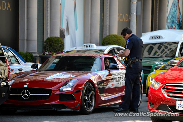 Mercedes SLS AMG spotted in Beverly Hills, California