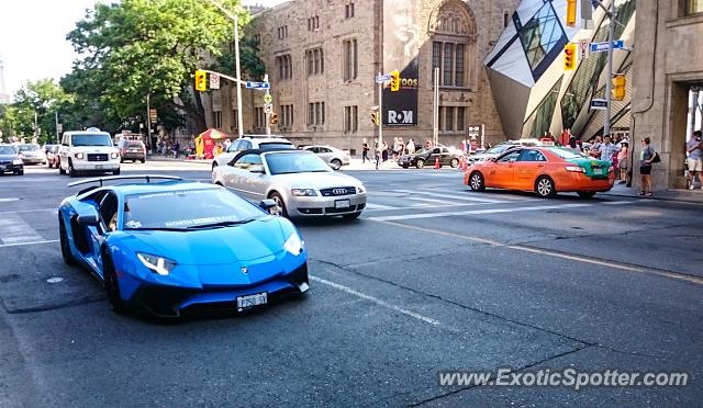 Lamborghini Aventador spotted in Toronto, Ontario, Canada