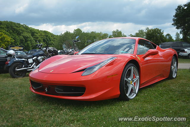 Ferrari 458 Italia spotted in Elkhart Lake, Wisconsin