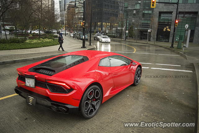 Lamborghini Huracan spotted in Vancouver, Canada