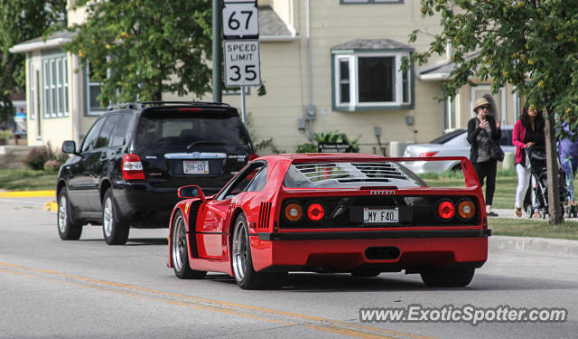 Ferrari F40 spotted in Elkhart Lake, Wisconsin