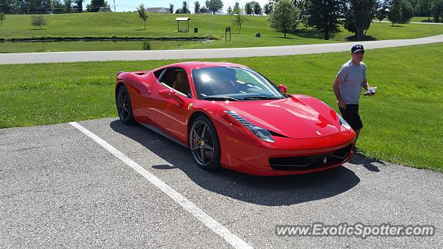 Ferrari 458 Italia spotted in Burlington, Kentucky