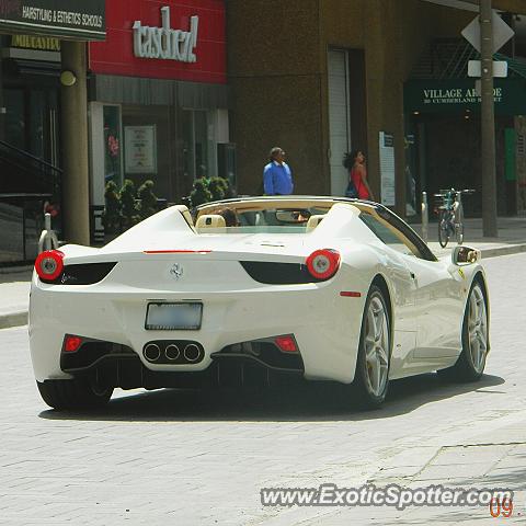 Ferrari 458 Italia spotted in Toronto, Canada