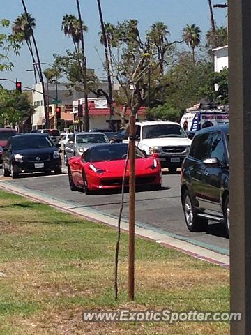 Ferrari 458 Italia spotted in Pasadena, California