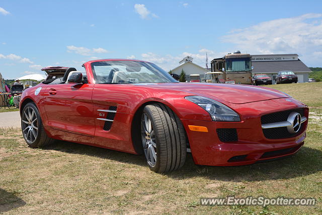 Mercedes SLS AMG spotted in Elkhart Lake, Wisconsin