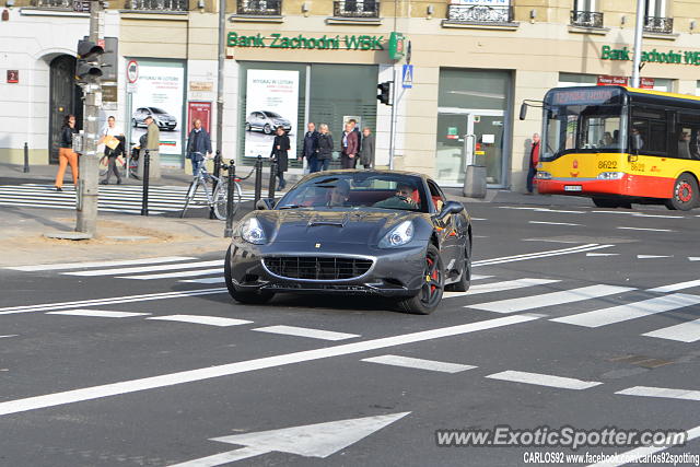 Ferrari California spotted in Warsaw, Poland
