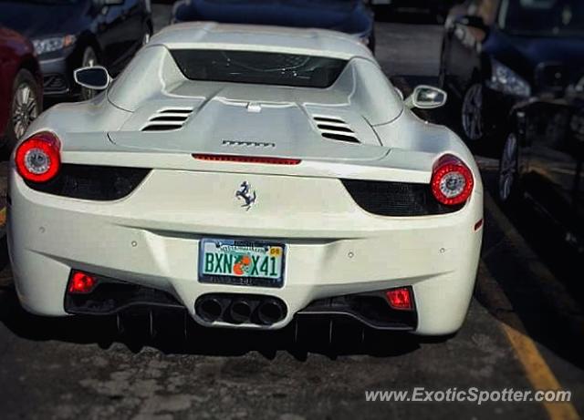 Ferrari 458 Italia spotted in Victor, New York