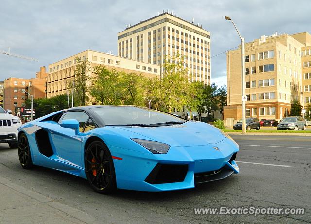 Lamborghini Aventador spotted in Edmonton, Canada