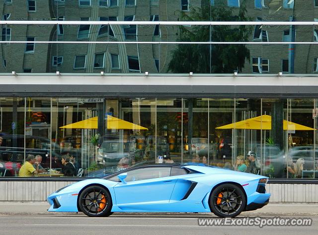 Lamborghini Aventador spotted in Edmonton, Canada