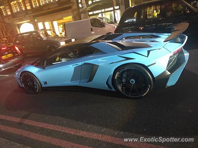 Lamborghini Aventador spotted in London, United Kingdom