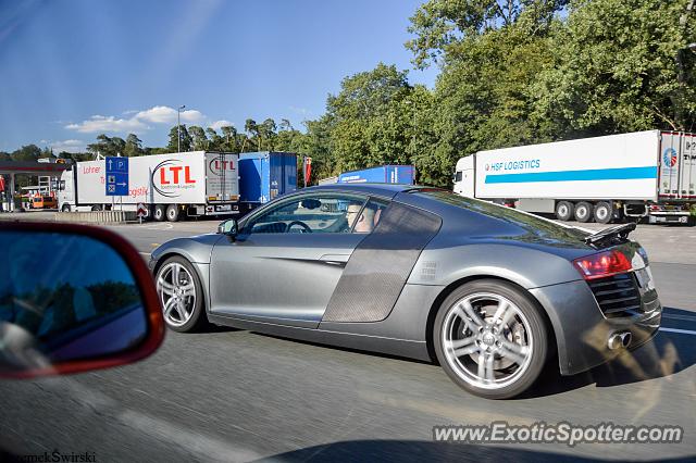 Audi R8 spotted in Highway A6, Germany