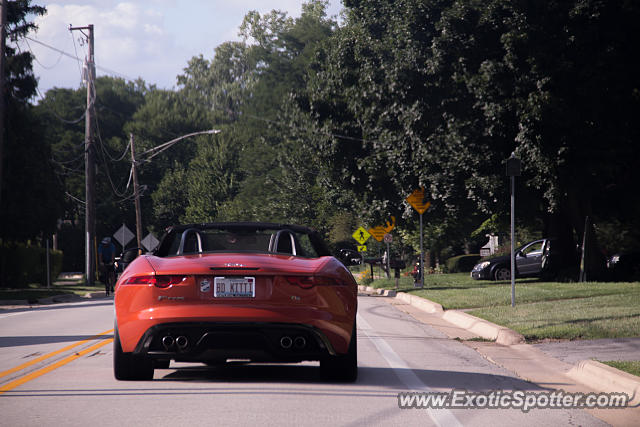 Jaguar F-Type spotted in Warrenville, Illinois