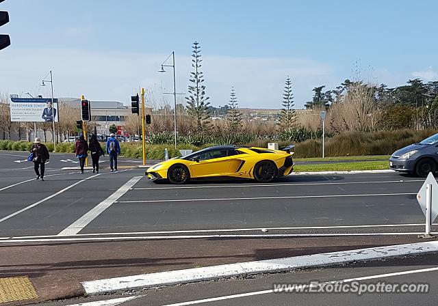 Lamborghini Aventador spotted in Auckland, New Zealand