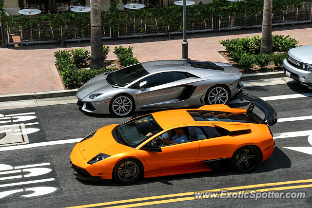 Lamborghini Aventador spotted in Newport Beach, California