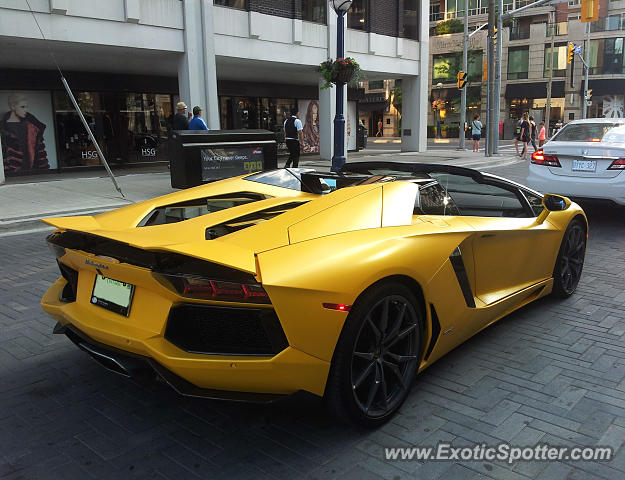 Lamborghini Aventador spotted in Toronto, Canada