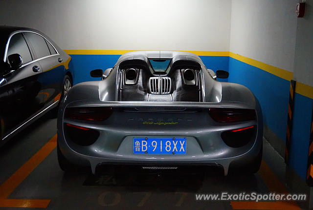 Porsche 918 Spyder spotted in Qingdao, China