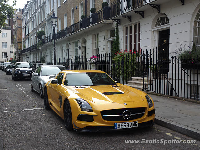 Mercedes SLS AMG spotted in London, United Kingdom