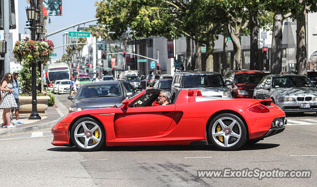 Porsche Carrera GT spotted in Beverly Hills, California