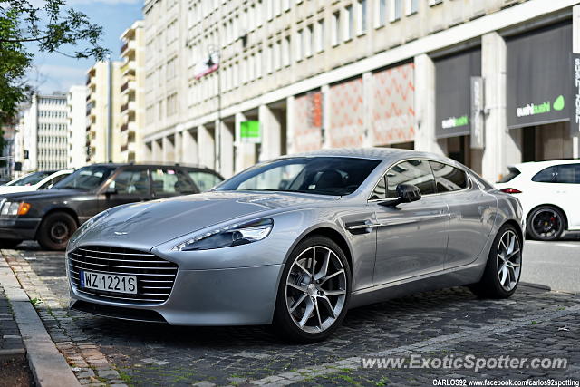 Aston Martin Rapide spotted in Warsaw, Poland