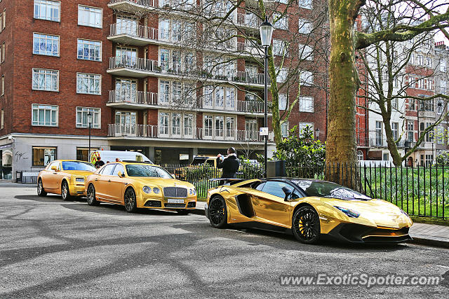 Lamborghini Aventador spotted in London, United Kingdom