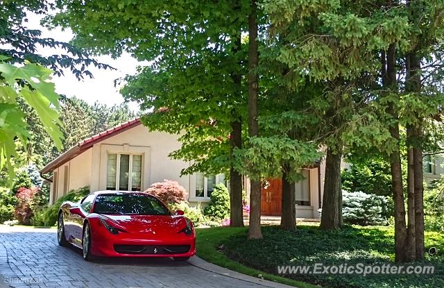 Ferrari 458 Italia spotted in Woodbridge, ON, Canada