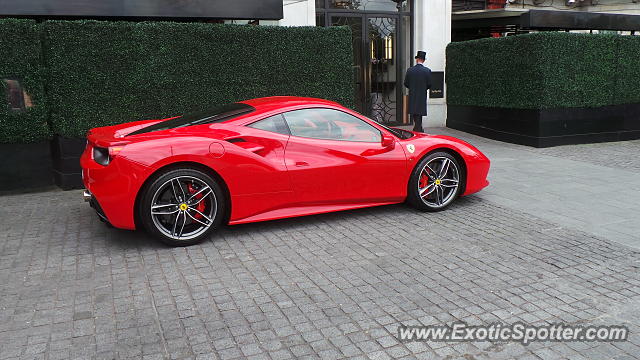 Ferrari 488 GTB spotted in London, United Kingdom